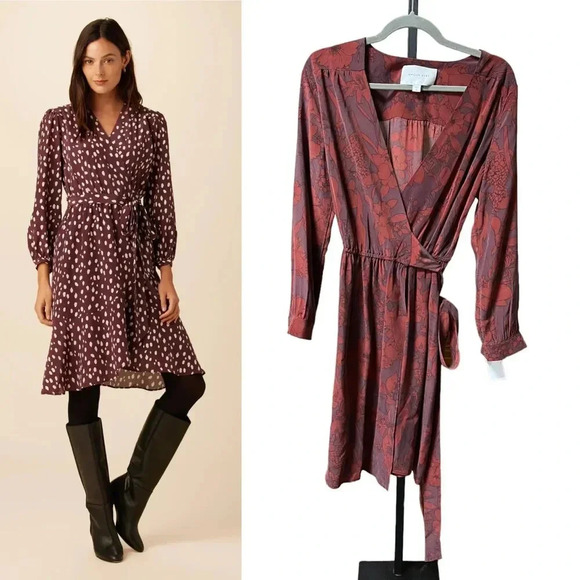 Amour Vert Elma Washable Silk Dress Size XS - Picture 1 of 5